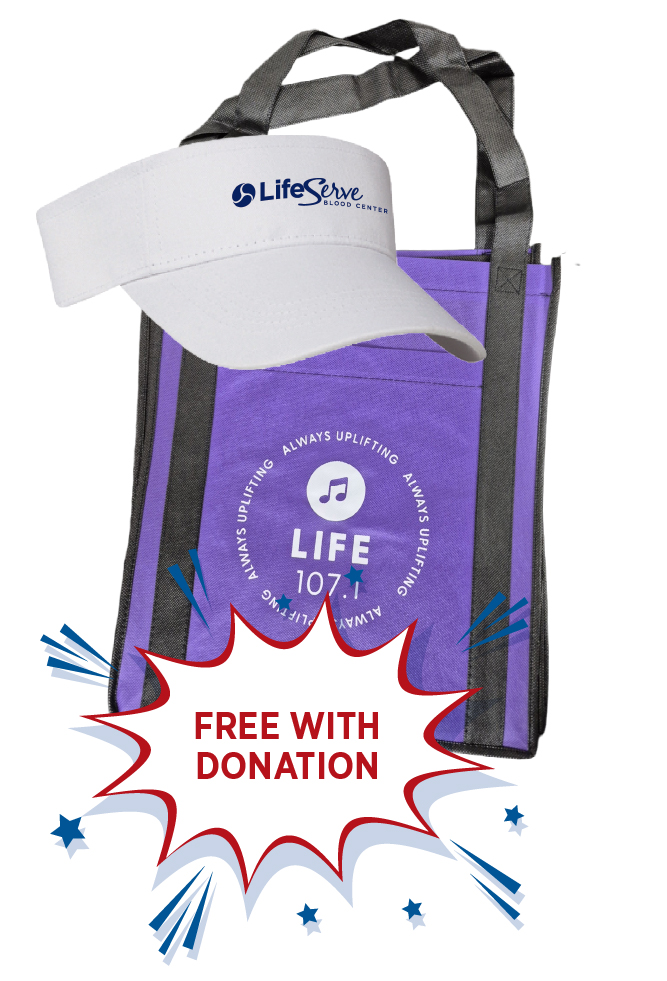 life 107.1 blood drive