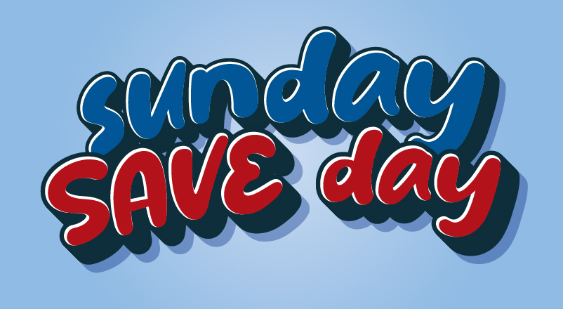 Sunday Save Day January