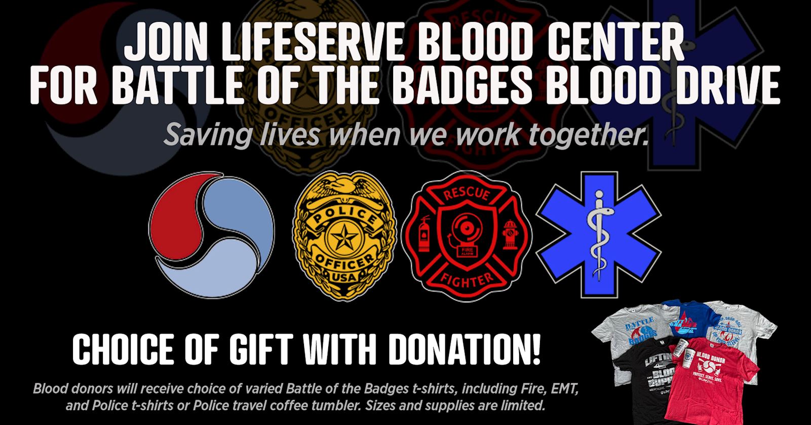 Battle of the Badges 2023 - LifeServe Blood Center
