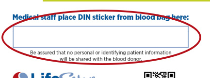 thank the donor sample 2