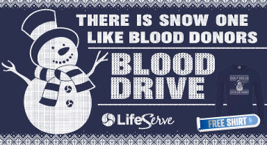 Snow One Like Blood Donors Hosted by Alpha Media Fort Dodge